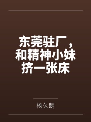 东莞精神小妹小说封面